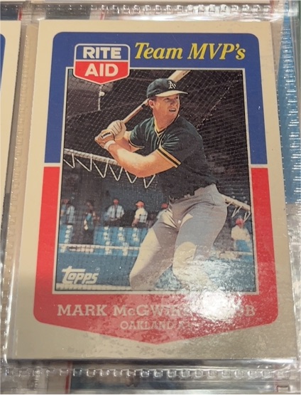1988 Topps Rite-Aid Team MVP's #23 Mark McGwire — front