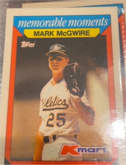 1988 Topps Kmart Memorable Moments #16 Mark McGwire — front