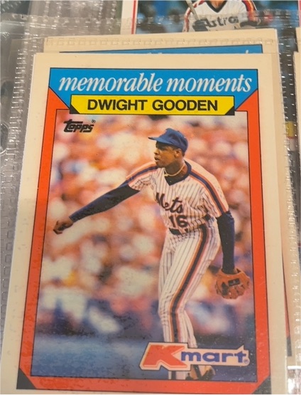 1988 Topps Kmart Memorable Moments #10 Dwight Gooden — front