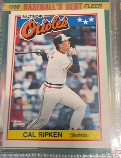 1988 Topps #61 Cal Ripken — front