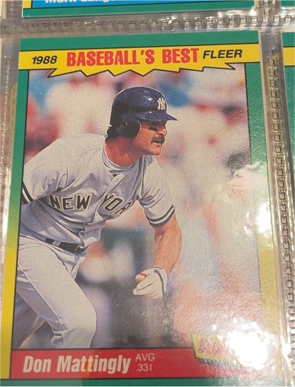 1988 Fleer Baseball's Best Sluggers vs. Pitchers #26 Don Mattingly — front