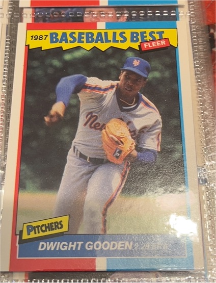 1987 Fleer Baseballs Best #15 Dwight Gooden — front