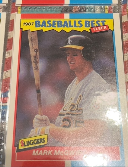 1987 Fleer Baseball's Best Sluggers #26 Mark McGwire — front