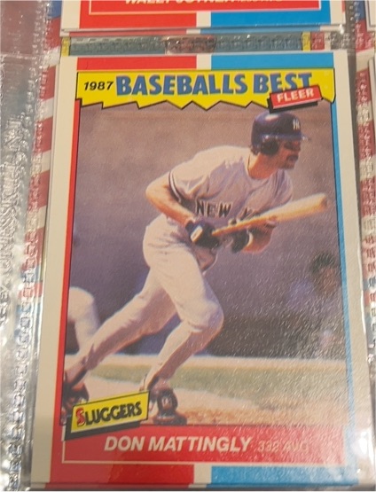 1987 Fleer Baseball's Best #25 Don Mattingly — front
