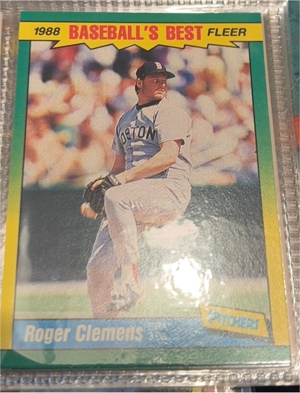 1988 Fleer #534 Roger Clemens — front