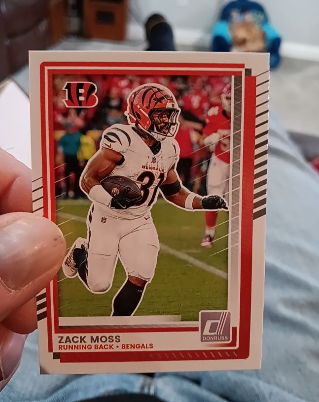 2025 Panini Donruss #123 Zack Moss — front