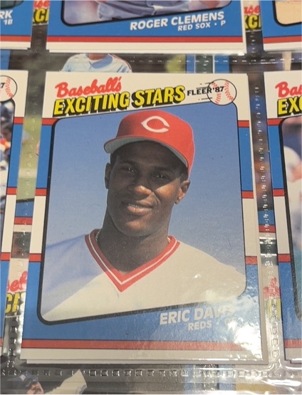 1987 Fleer Baseball's Exciting Stars #14 Eric Davis — front