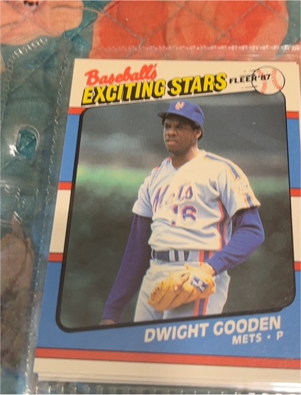 1987 Fleer Baseball's Exciting Stars #19 Dwight Gooden — front