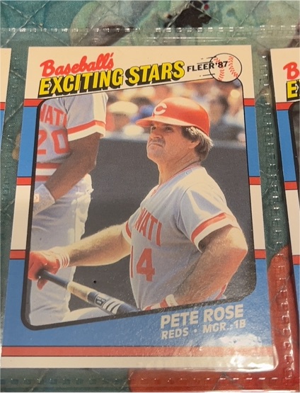 1987 Fleer Baseball's Exciting Stars #38 Pete Rose — front