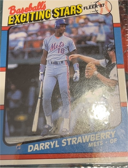 1987 Fleer Baseball's Exciting Stars #41 Darryl Strawberry — front
