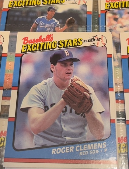 1987 Fleer Baseball's Exciting Stars #11 Roger Clemens — front