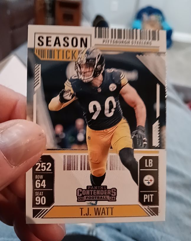 2024 Panini Contenders Season Ticket #83 T.J. Watt — front