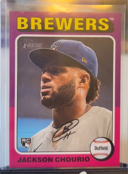 2024 Topps Heritage #632 Jackson Chourio — front