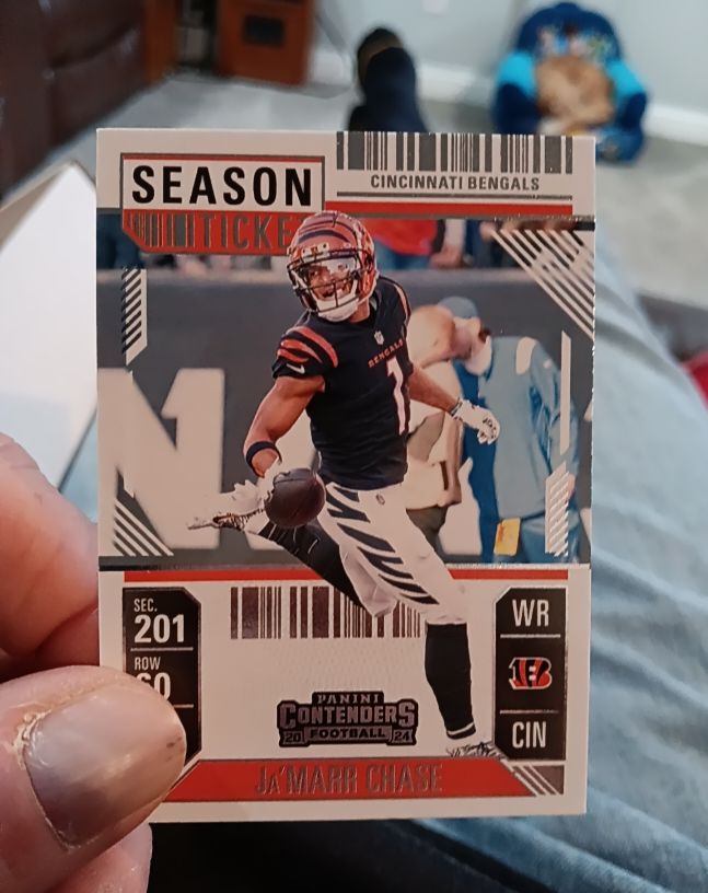 2024 Panini Contenders Season Ticket #21 Ja'Marr Chase — front