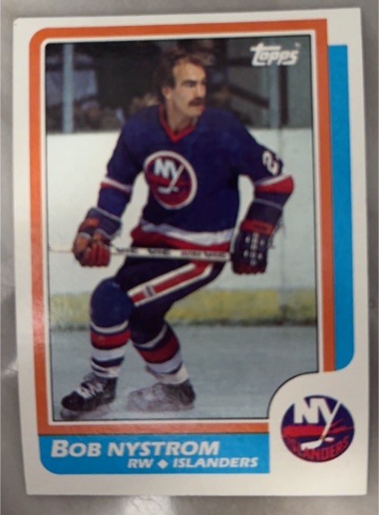 1986-87 Topps #104 Bob Nystrom — front