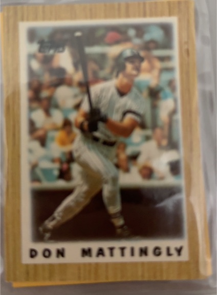 1987 Topps Major League Leaders Minis #65 Don Mattingly — front