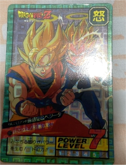 1995 Bandai Dragon Ball Z Carddass Son Goku & Vegeta — front