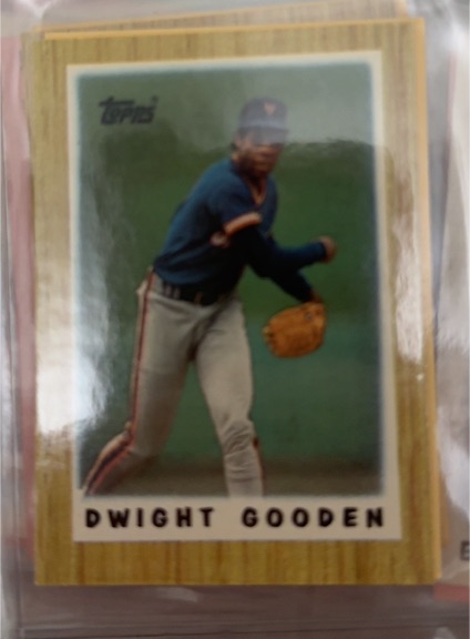 1987 Topps Mini League Leaders #23 Dwight Gooden — front