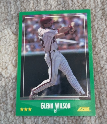 1988 Score #405 Glenn Wilson — front