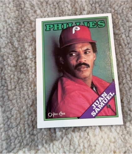 1988 O-Pee-Chee #19 Juan Samuel — front