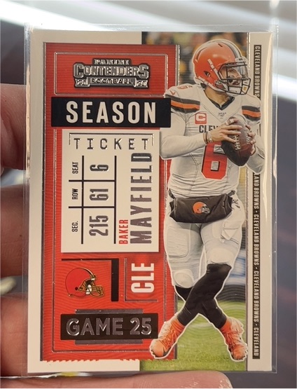2020 Panini Contenders Season Ticket #77 Baker Mayfield — front