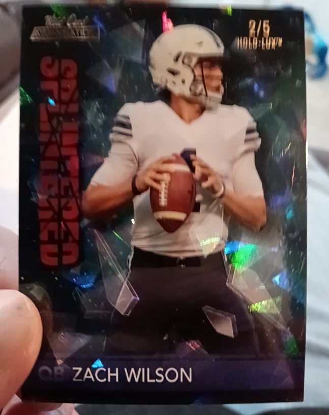 2021 Wild Card Alumination Splintered #SP2 Zach Wilson — front