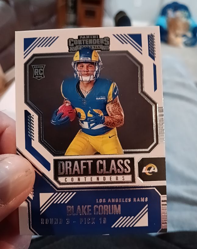 2024 Panini Contenders #21 Blake Corum Draft Class Contenders Rookie Card — front