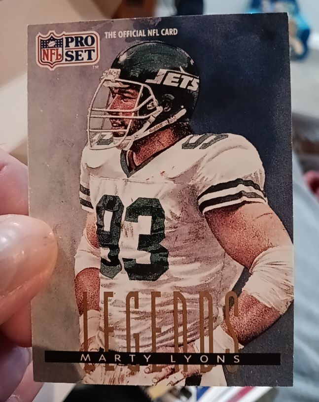 1991 Pro Set Legends #698 Marty Lyons — front
