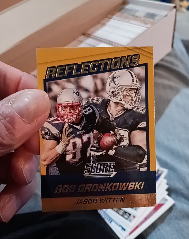 2016 Panini Score Reflections #2 Rob Gronkowski/Jason Witten — front
