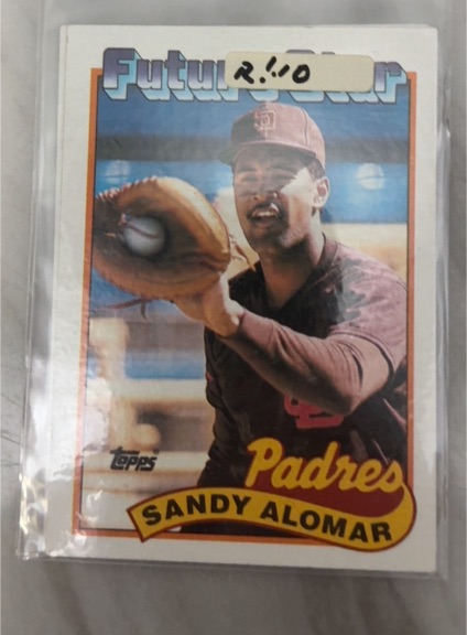1989 Topps #648 Sandy Alomar — front
