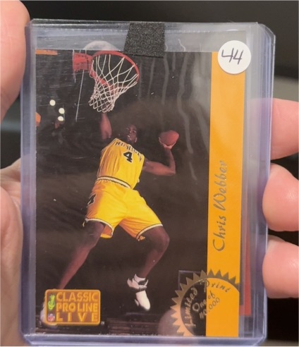 1993 Pro Line Live #LP1 Chris Webber — front