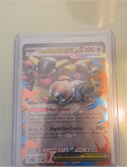 Mega Kangaskhan EX MEP 025 Black Star Promo — front