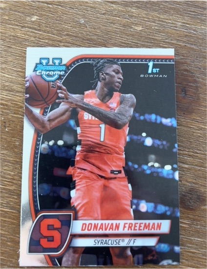 2024-25 Bowman Chrome University #21 Donavan Freeman — front