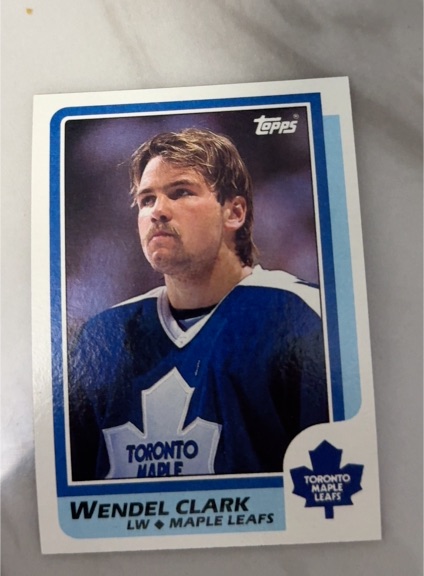 1986-87 Topps #149 Wendel Clark — front