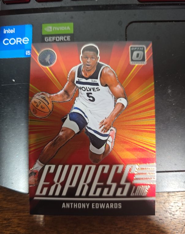 2024-25 Panini Donruss Optic #7 Anthony Edwards Express Lane — front