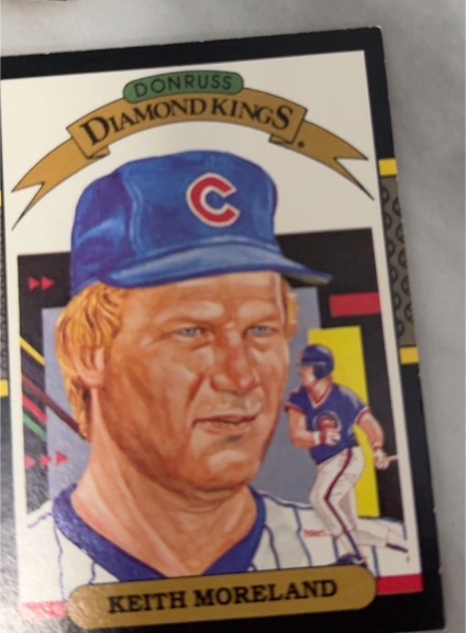1987 Donruss Diamond Kings #24 Keith Moreland — front