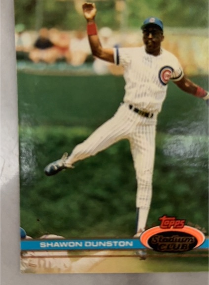 1991 Topps Stadium Club #3 Shawon Dunston — front