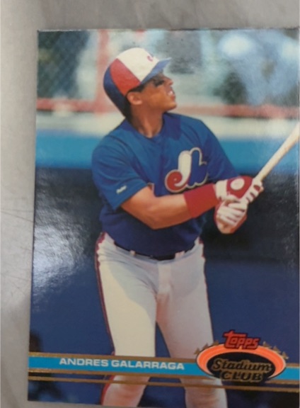 1991 Topps Stadium Club #69 Andres Galarraga — front
