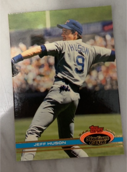 1991 Topps Stadium Club #160 Jeff Huson — front
