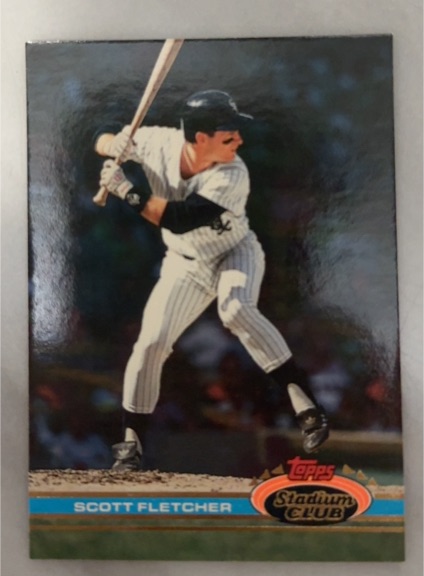 1991 Topps Stadium Club #30b Scott Fletcher — front