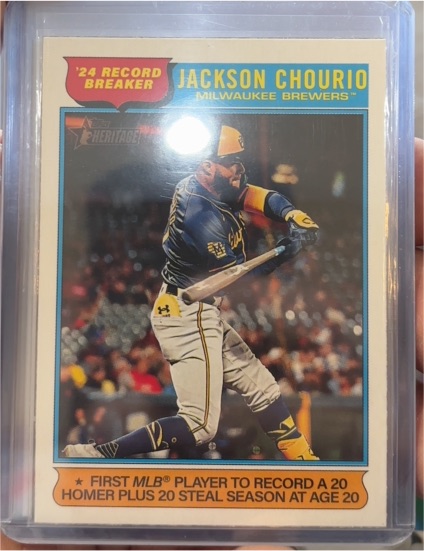 2025 Topps Heritage #5 Jackson Chourio — front