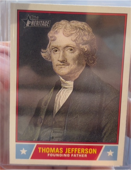 2025 Topps Heritage Notable Americans #NS-3 Thomas Jefferson — front