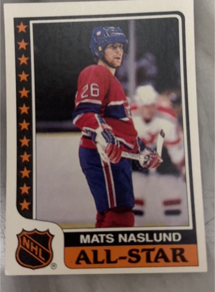 1986-87 Topps #8 Mats Naslund All-Star — front