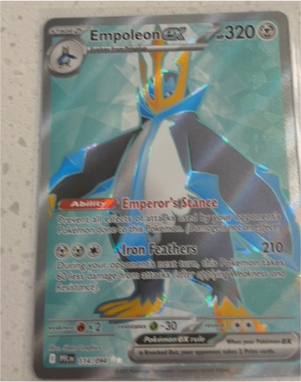 2022 Pokemon ME02 Phantasmal Flames #114 Empoleon ex — front