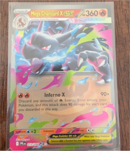 2025 Pokémon ME02: Phantasmal Flames #013/094 Mega Charizard X ex — front