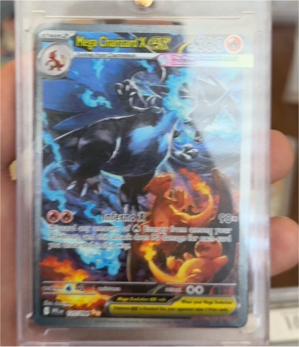 2025 Pokémon Mega Charizard X EX 125/094 Phantasmal Flames — front
