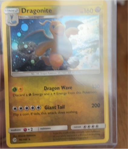 2017 Pokémon Sun & Moon #96 Dragonite — front