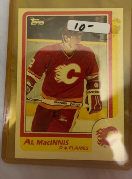 1986-87 O-Pee-Chee #173 Al MacInnis Calgary Flames — front