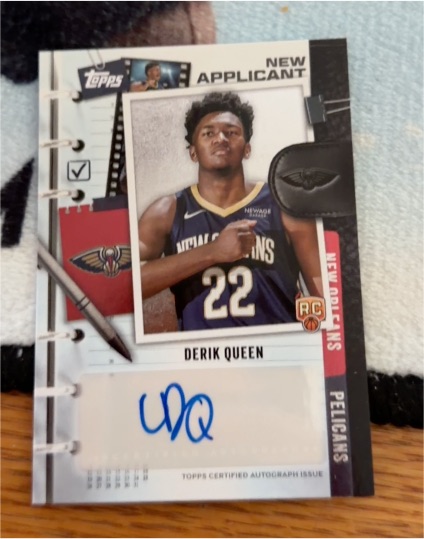 2025-26 Topps New Applicants #NA-DK Derik Queen — front