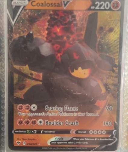 2020 Pokémon SWSH04: Vivid Voltage #098 Coalossal V — front